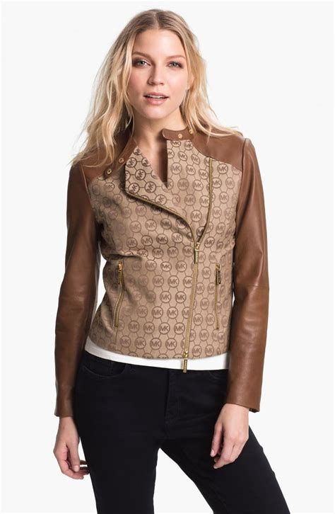 michael kors leather jacket clearance|Michael Kors leather jacket sale.